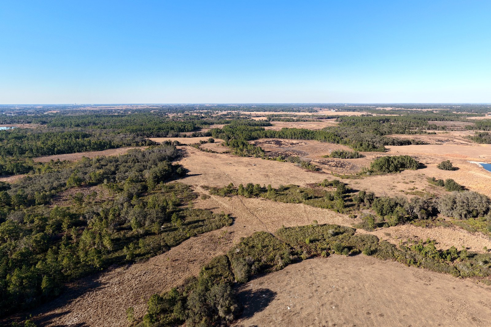 Mascotte SR-33 555 acres wide pasture aerial